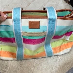 Coach authentic watercolor handbag